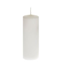 Κερί Κύλινδρος Λευκό 5x14cm
