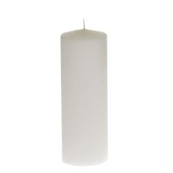 Κερί Κύλινδρος Λευκό 6x18cm