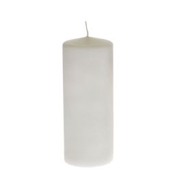 Κερί Κύλινδρος Λευκό 7x18cm