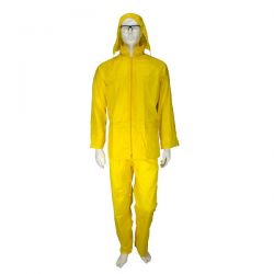 Αδιάβροχο Κοστούμι PVC Με Kουκούλα Κίτρινο Rain Plus