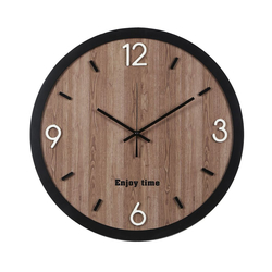 Ρολόι Τοίχου Ξύλινο ''Enjoy Time'' Φ50cm - 28976545