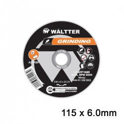 Δίσκος Λείανσης Σιδήρου / INOX 115x6.0mm WALTTER  - 1156022