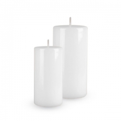 Κερί Λευκό 19x7cm Zniczplast - 5902553000160