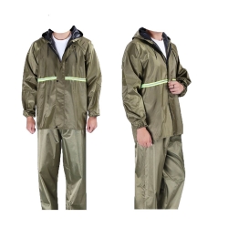 Αδιάβροχο Κοστούμι PVC Χακί-Φωσφοριζέ XLarge - 31302801
