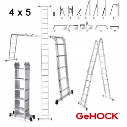 Πολυμορφική Σκάλα Αλουμινίου 4x5m Gehock - 9351580