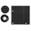Κάλυμμα Μπαλκονιού Rattan Μαύρο Με Μεταλλικές Οπές 1x3m Rattanart - SG03610RD04