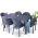 Τραπέζι Τύπου Rattan Μαύρο 70x100cm Viosarp - 5206753039495M