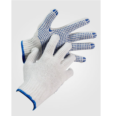 Γάντια Πλεκτά Βαμβακερά Με Κόκκους Cotton Dot Plus