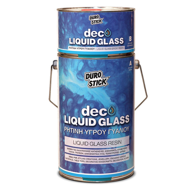 Ρητίνη Υγρού Γυαλιού Deco Liquid Glass Durostick 375gr
