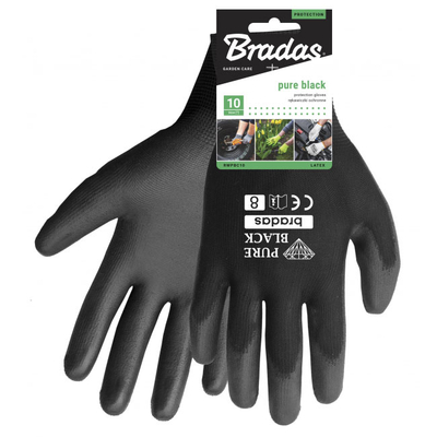 Γάντια Νιτριλίου Pure Black Μαύρα No11 Bradas - RWPBC11