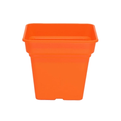 Γλάστρα Τετράγωνη Πλαστική Πορτοκαλί 25x25x21.5cm 8L Micplast - 11142505