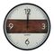 Ρολόι Τοίχου Στρογγυλό Πλαστικό Λευκό-Καφέ Φ30cm - 90100570405