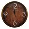 Ρολόι Τοίχου Στρογγυλό Πλαστικό Καφέ Τύπου Ξύλο Φ30cm - 90100570398