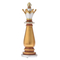 Μινιατούρα Πιόνι Σκακιού Χρυσός Βασιλιάς 11x11x40cm - 28976253