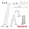 Πολυμορφική Σκάλα Αλουμινίου 4x4m Gehock - 9351475