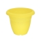 Γλάστρα Στρόγγυλη Πλαστική Κίτρινη 19x16cm 2.1L Micplast - 11017704