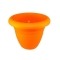 Γλάστρα Στρόγγυλη Πλαστική Πορτοκαλί 19x16cm 2.1L Micplast - 11017705